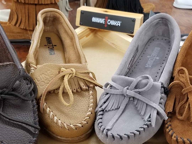 Moccasins from Gifts of the World in Wisconsin Dells.