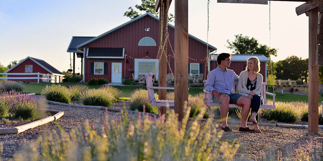 Couple at New Life Lavender Farm