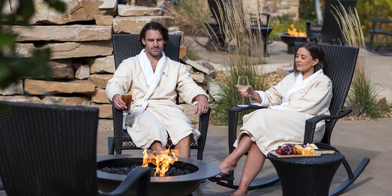 Couple relaxing at Sundara Inn & Spa