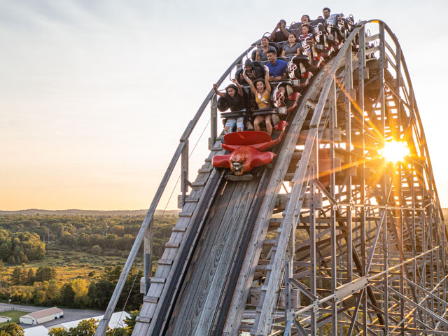 Hades 360 rollercoaster.