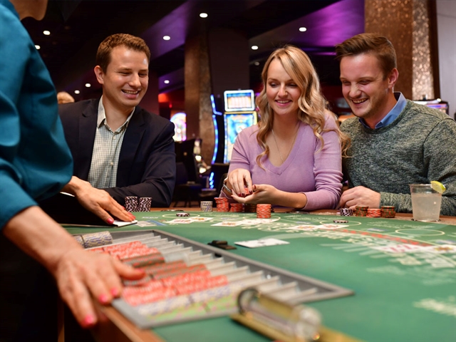 Couples trying their luck at Ho-Chunk Gaming Wisconsin Dells