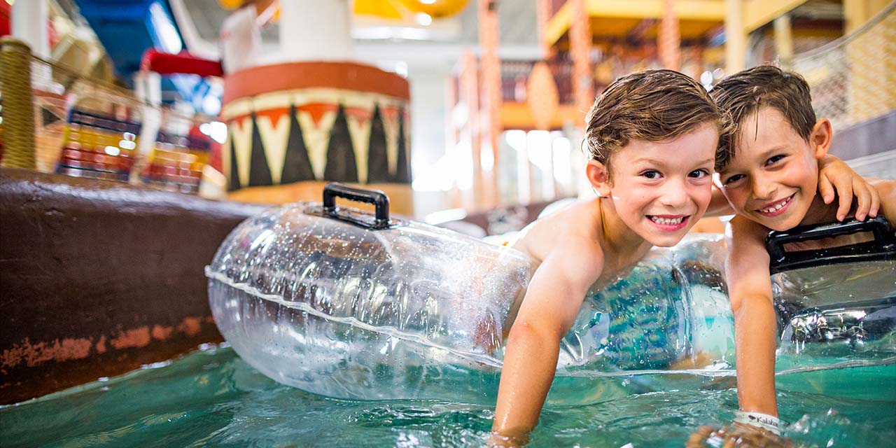 Lazy river at Kalahari waterpark