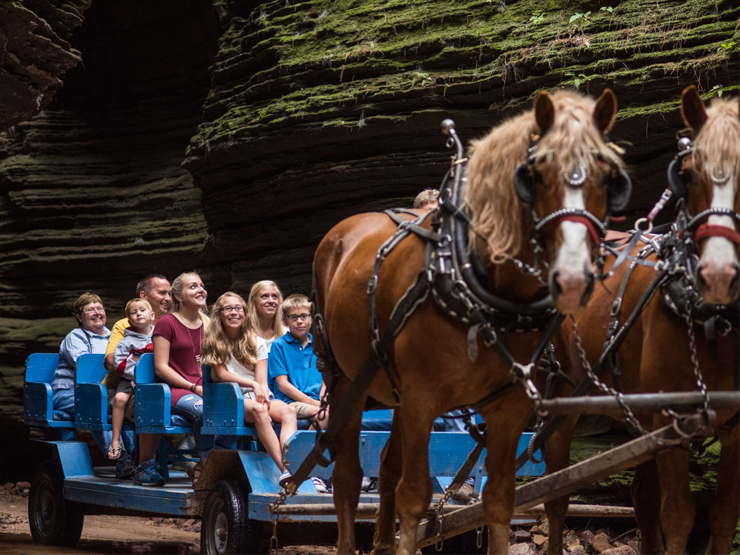 A group on a Lost Canyon tour.