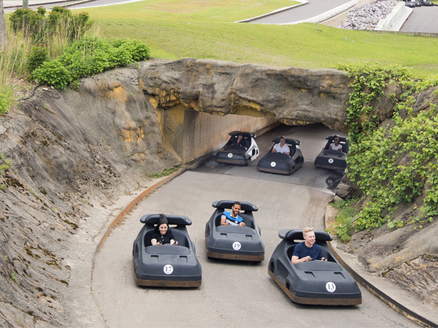 Go-karts at Mt. Olympus Water & Theme Park.