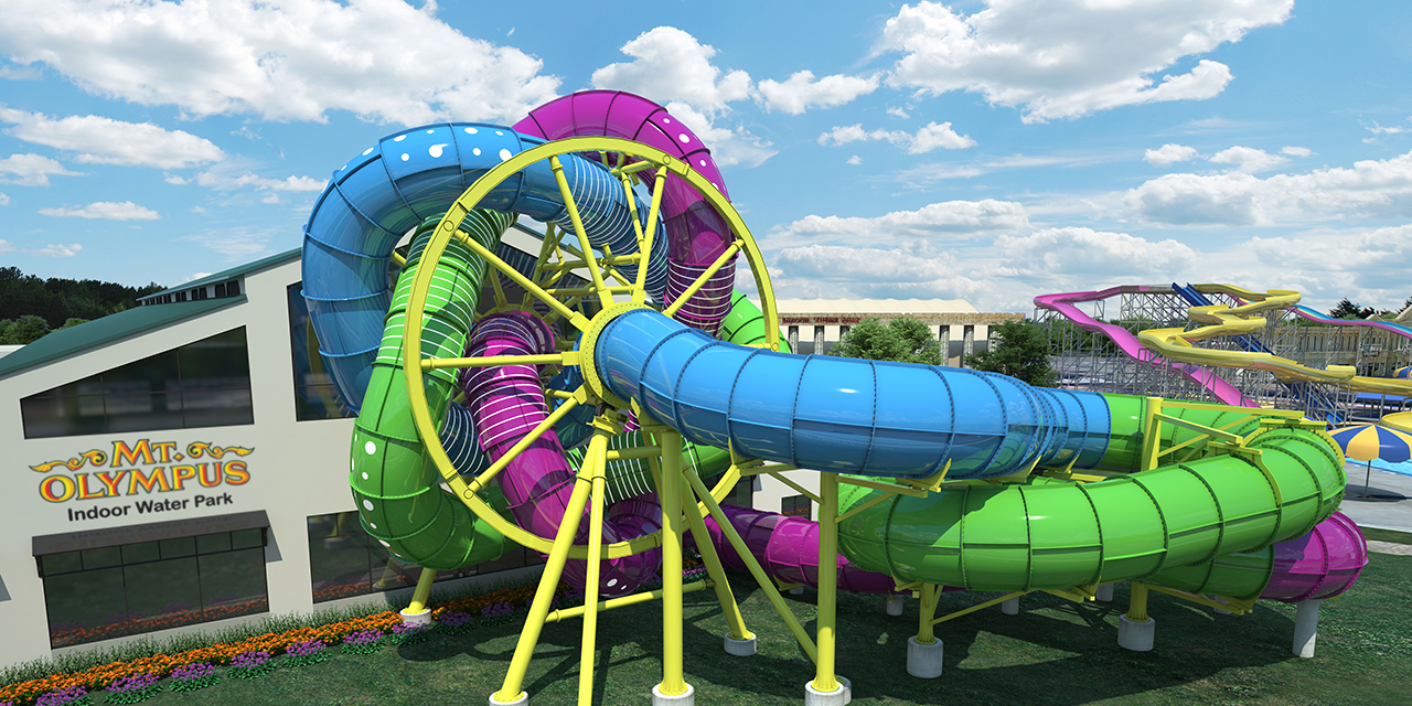 Mt Olympus' new waterslide for 2022.