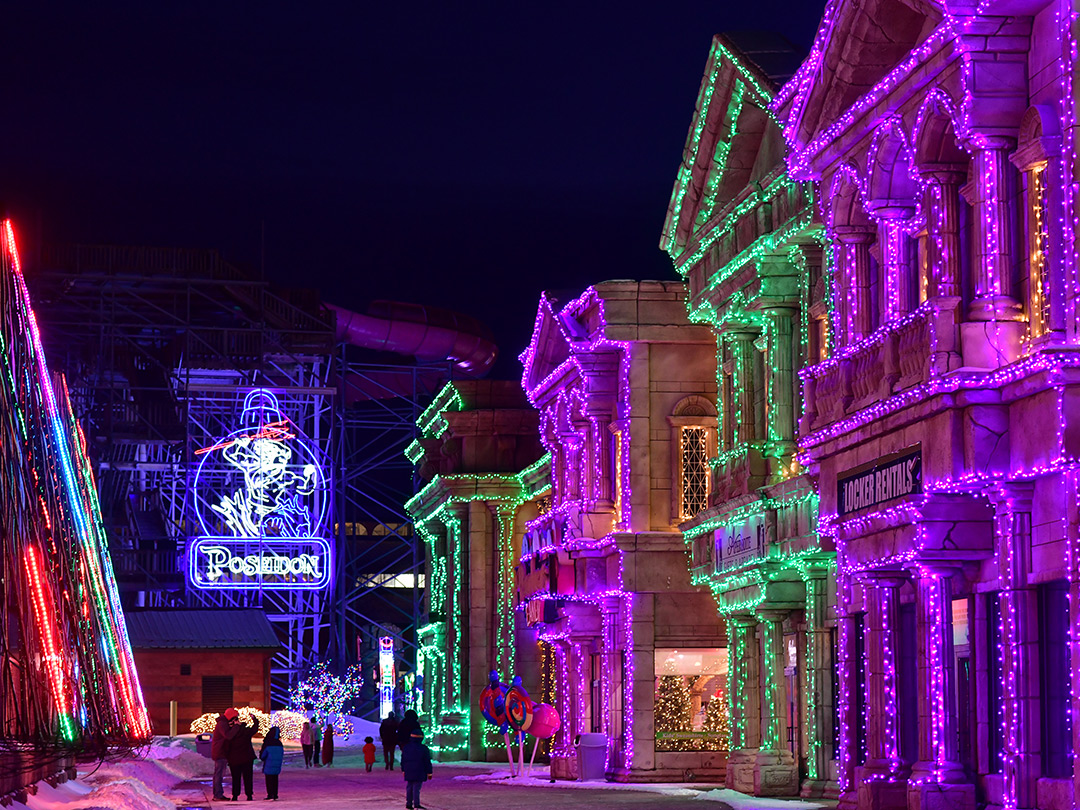 Night of Lights at Mt. Olympus Resort.