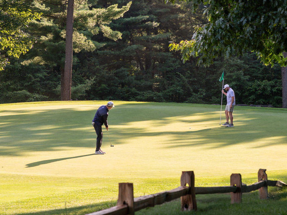 Men golfing at Trappers Turn Golf Club in Wisconsin Dells.