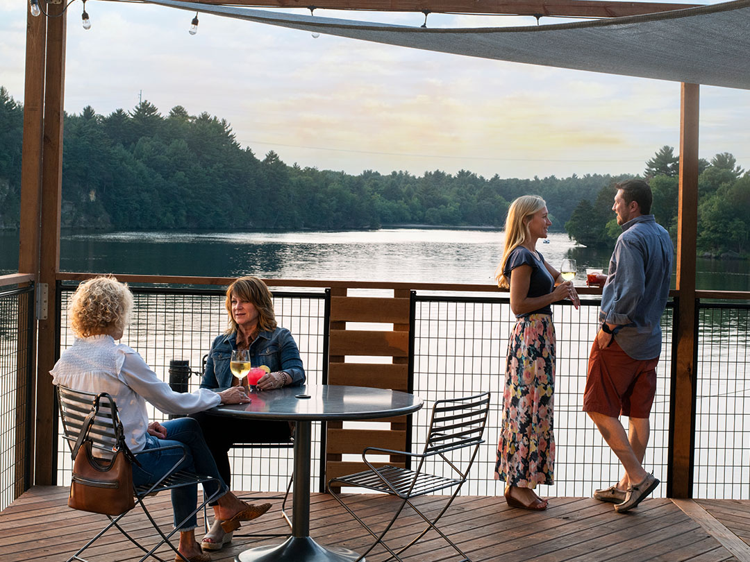 People at The Boathouse in Wisconsin Dells.