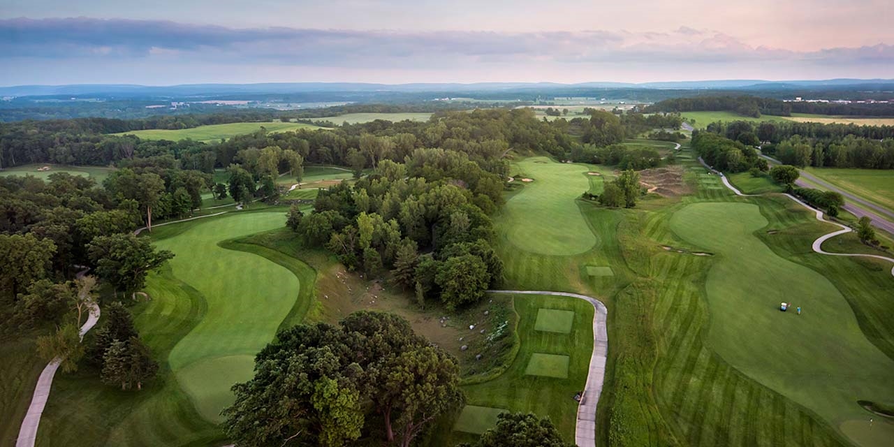 Aerial view of Wild Rock golf course