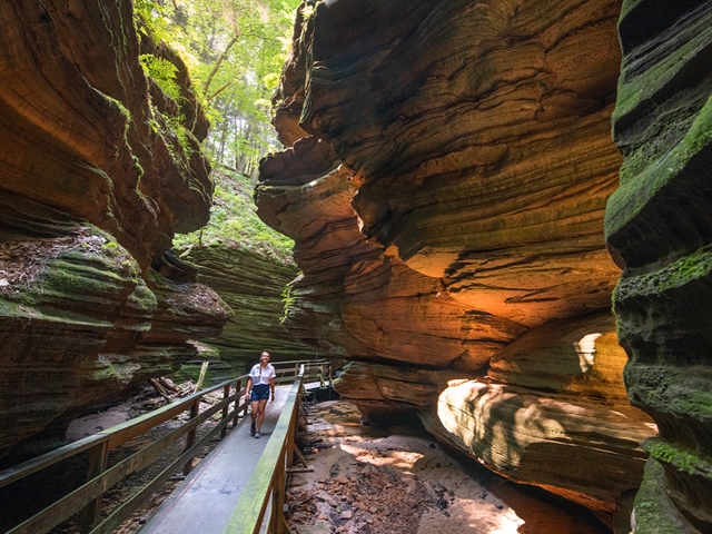 Witches Gulch on Dells Boat Tours.