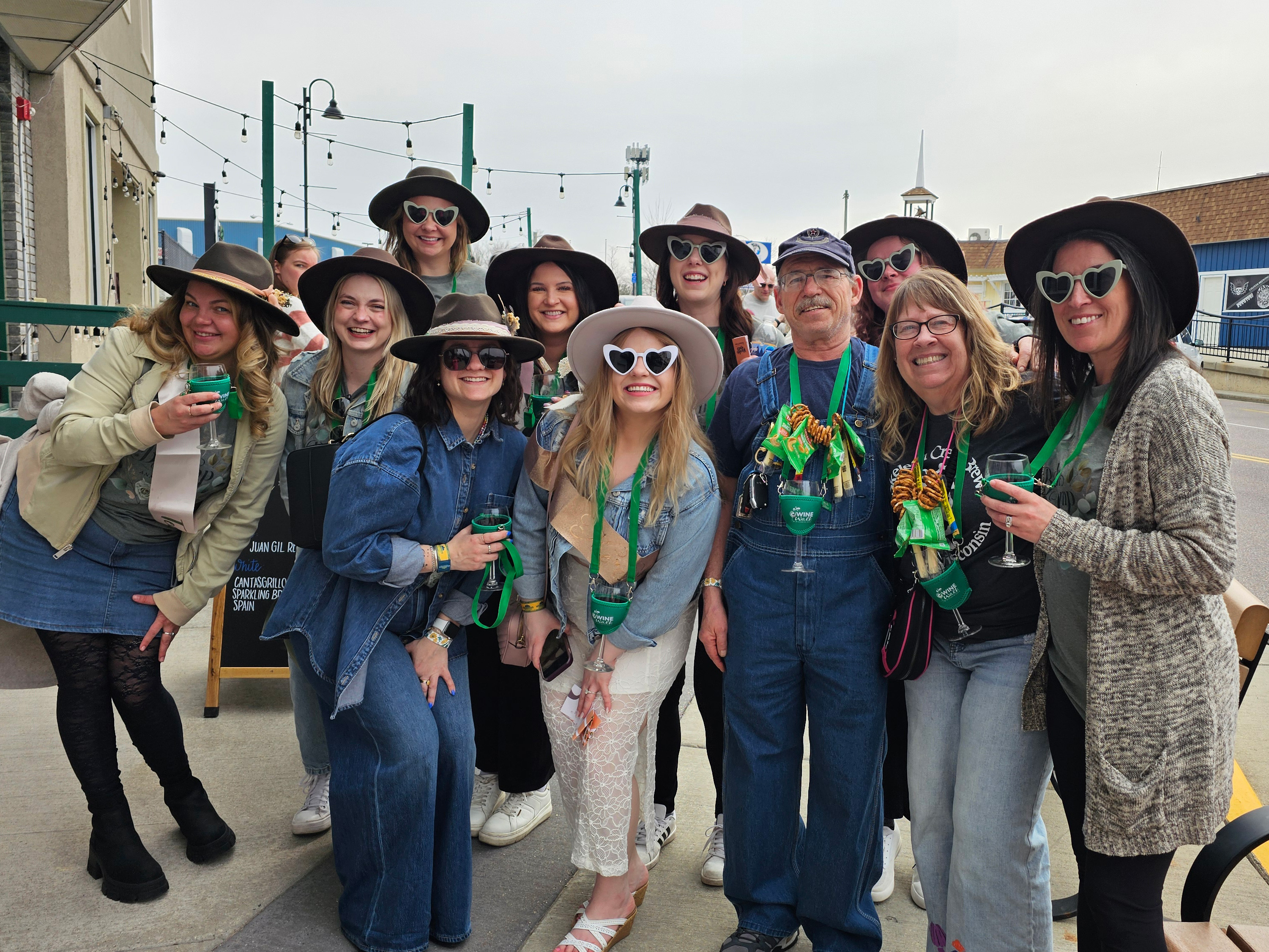 group of spring wine walk attendees