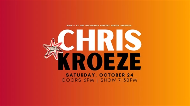 Chris Kroeze LIVE at Monk's October 24