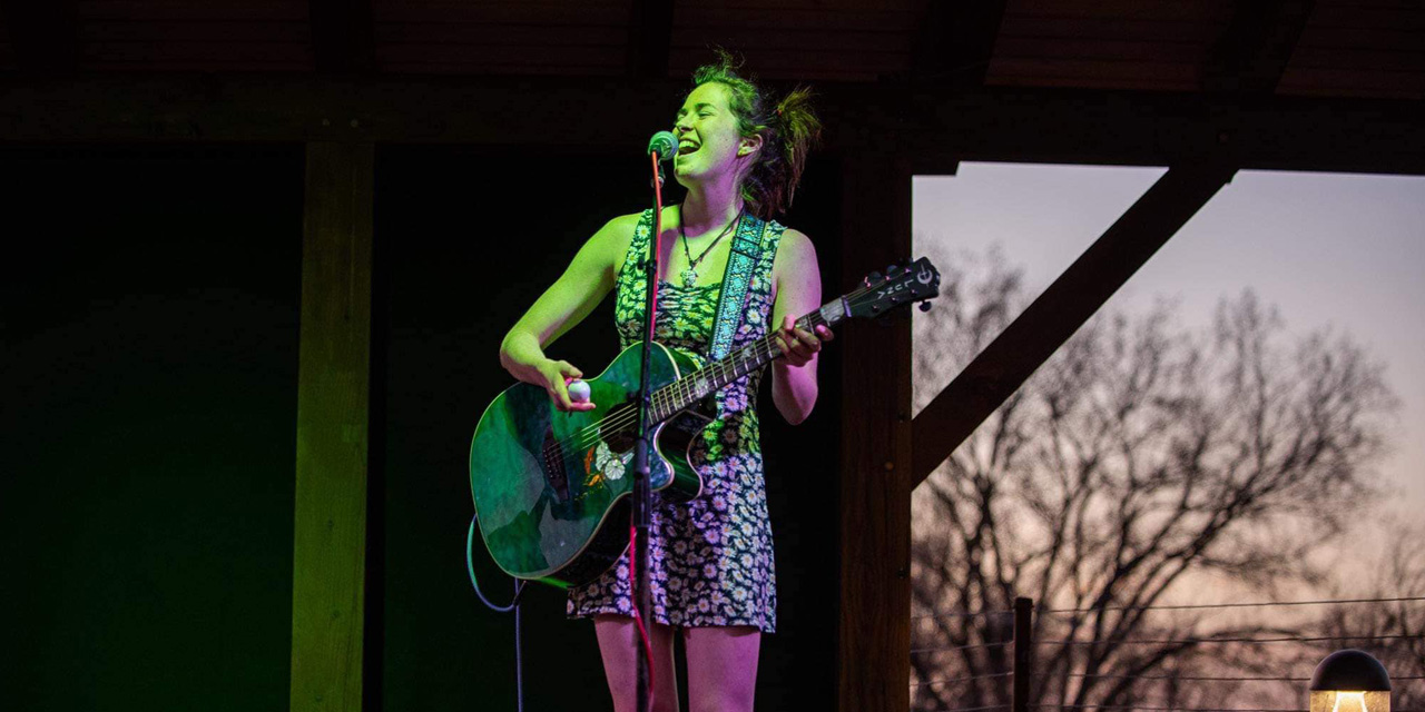 Cassidy Lund performing live.