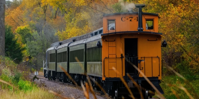 Autumn Train at Mid-Continent Railway Museum