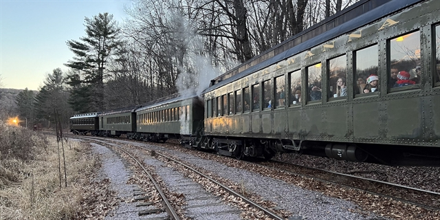 The Holiday Flyer Train at Mid-Continent Railway Museum