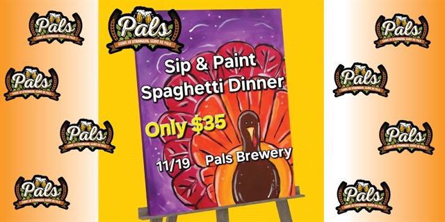 Sip & Paint Spaghetti Dinner at Pals Brewing Company