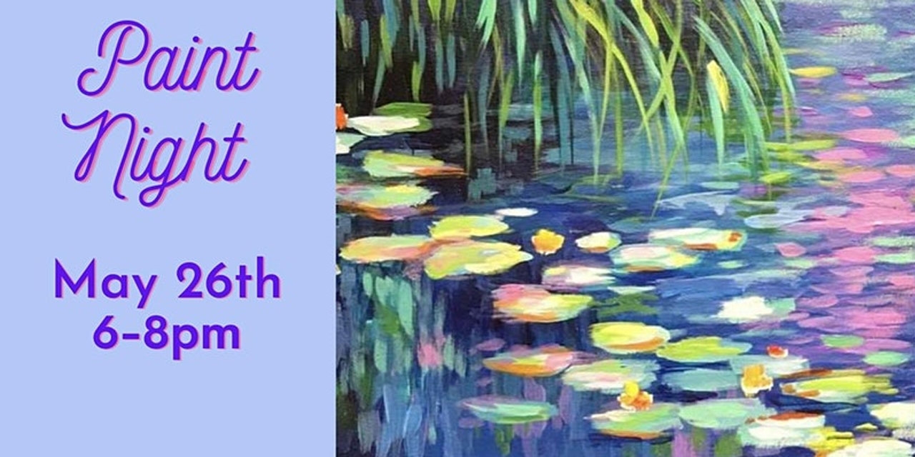 Waterlilies Paint Night at The VUE.