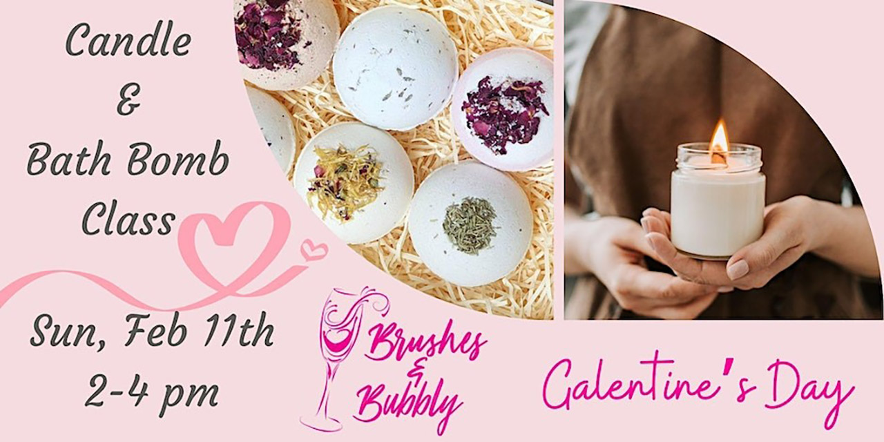 Candle and Bath Bomb Event at Brushes & Bubbly