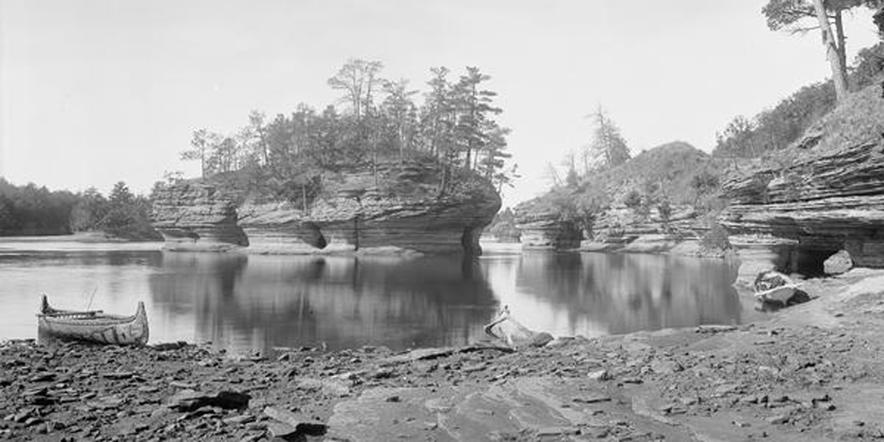 Lone Rock photographed by Henry Hamilton Bennett