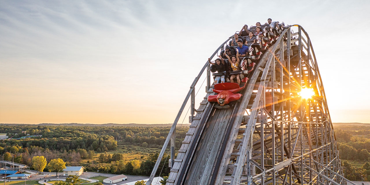 Rollercoaster in Wisconsin Dells