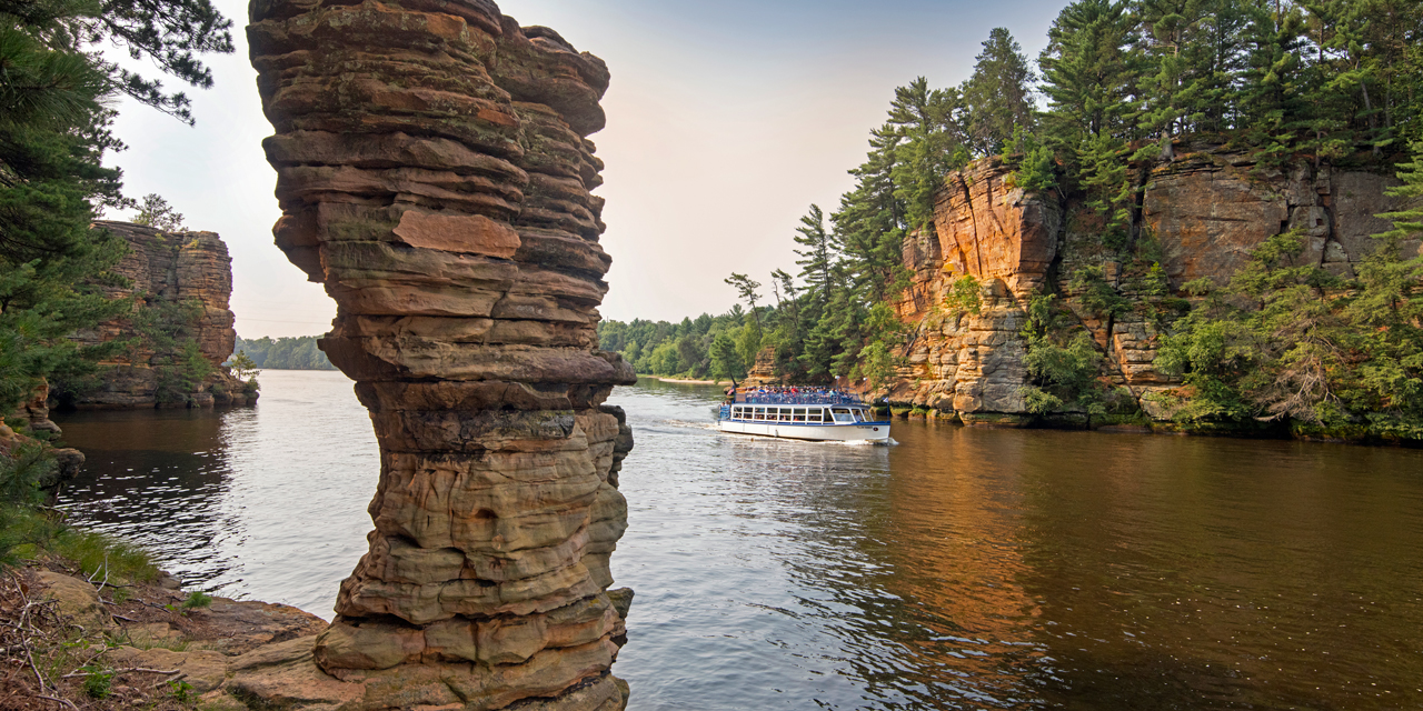 Rock formations on Wisconsin River