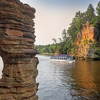 Rock formations on Wisconsin River.