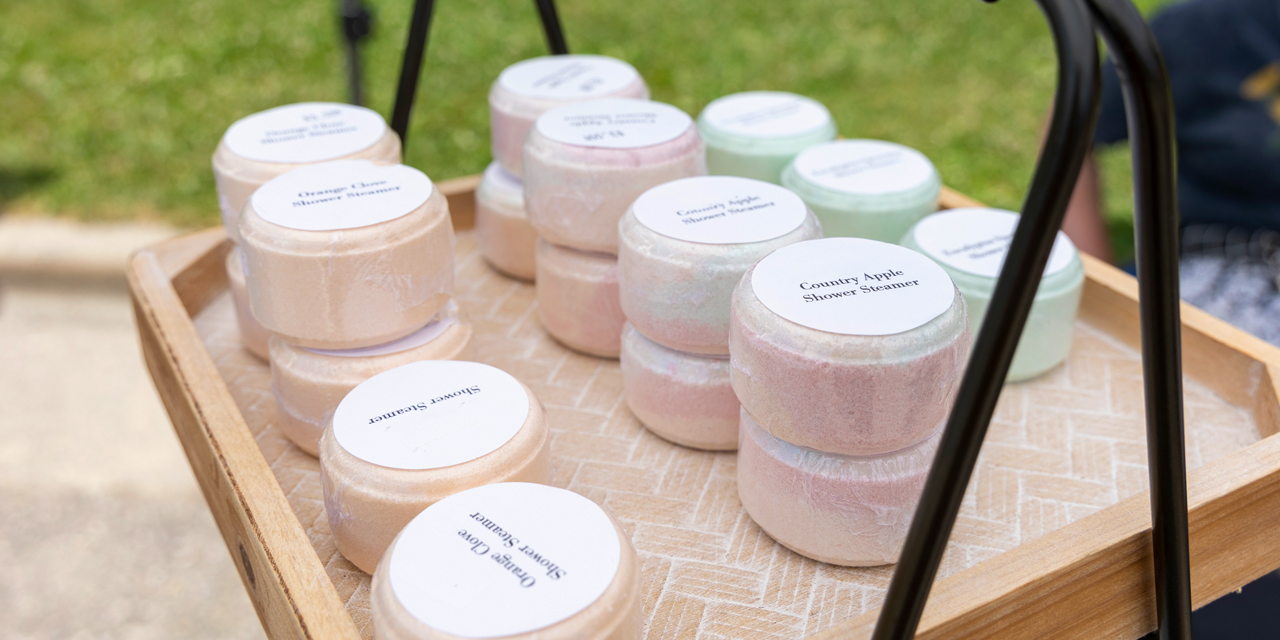 Shower Steamers at Farmers Market.
