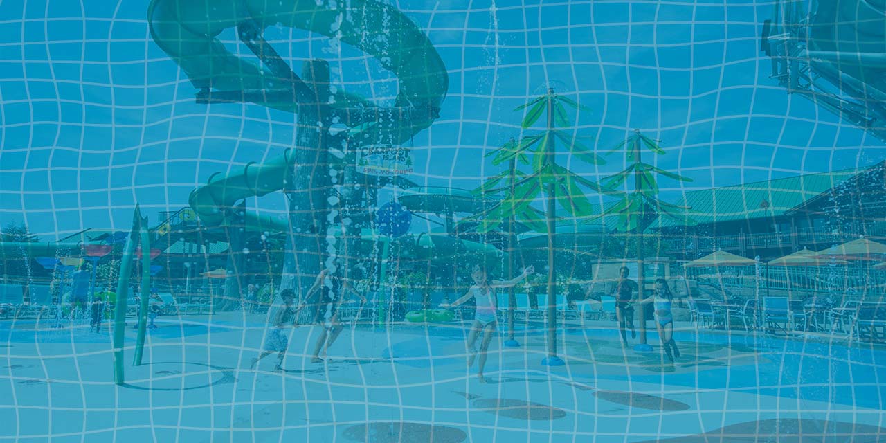 Wavy pool pattern background.