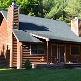 A cabin resort home.