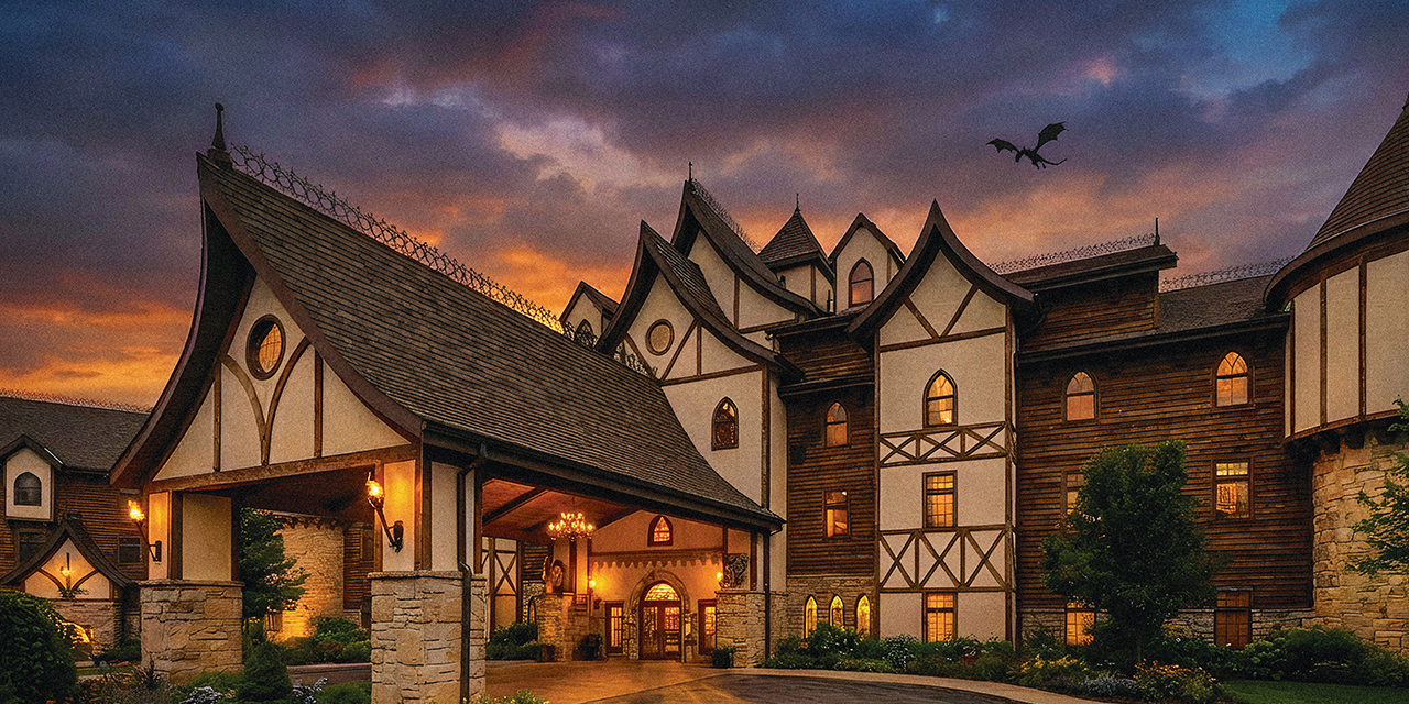 Dellshire Resort at dusk