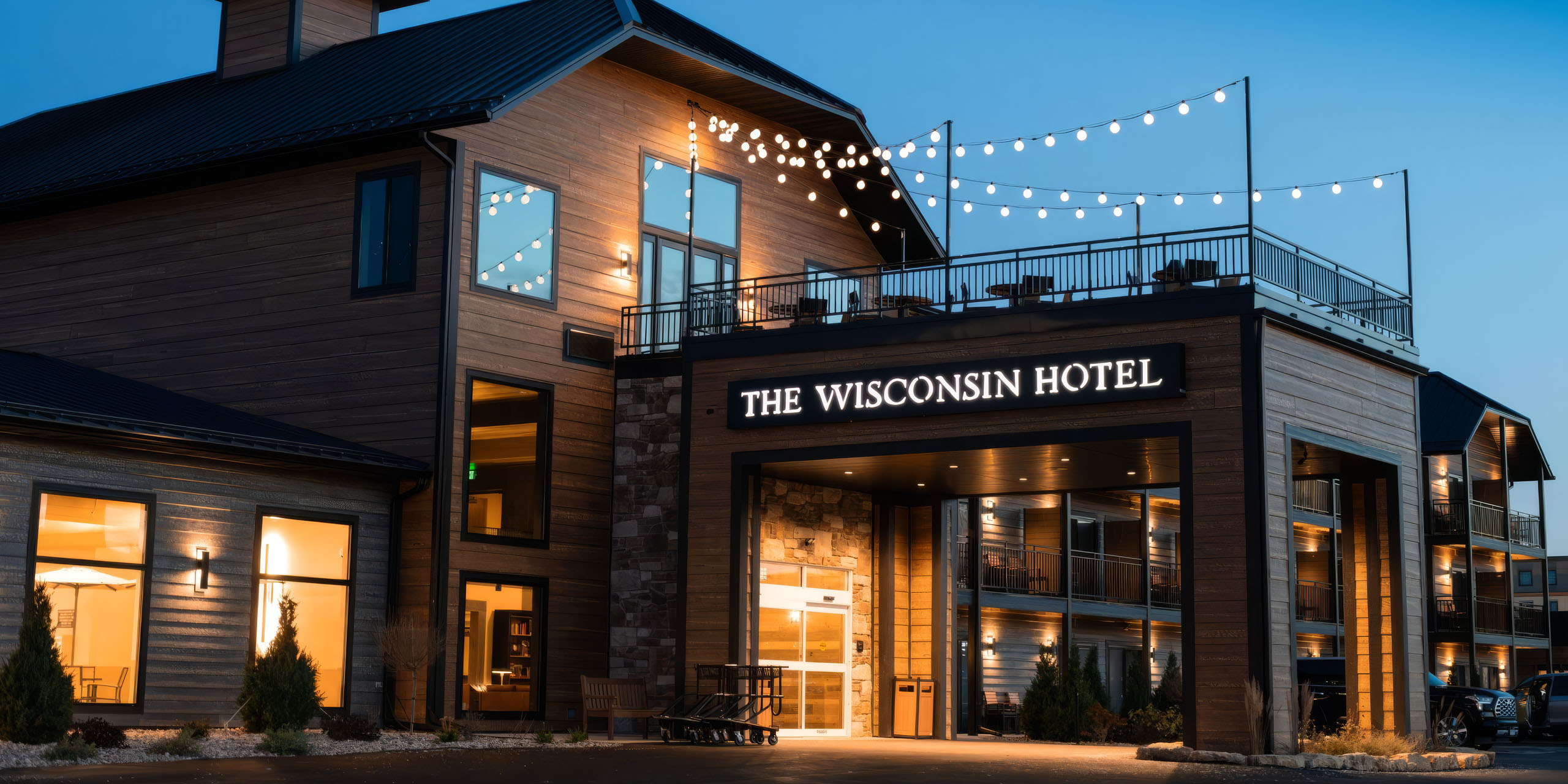 The Wisconsin Hotel & Conference Center-Evening Exterior