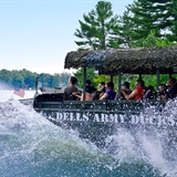 Dells Army Duck making a big splash.