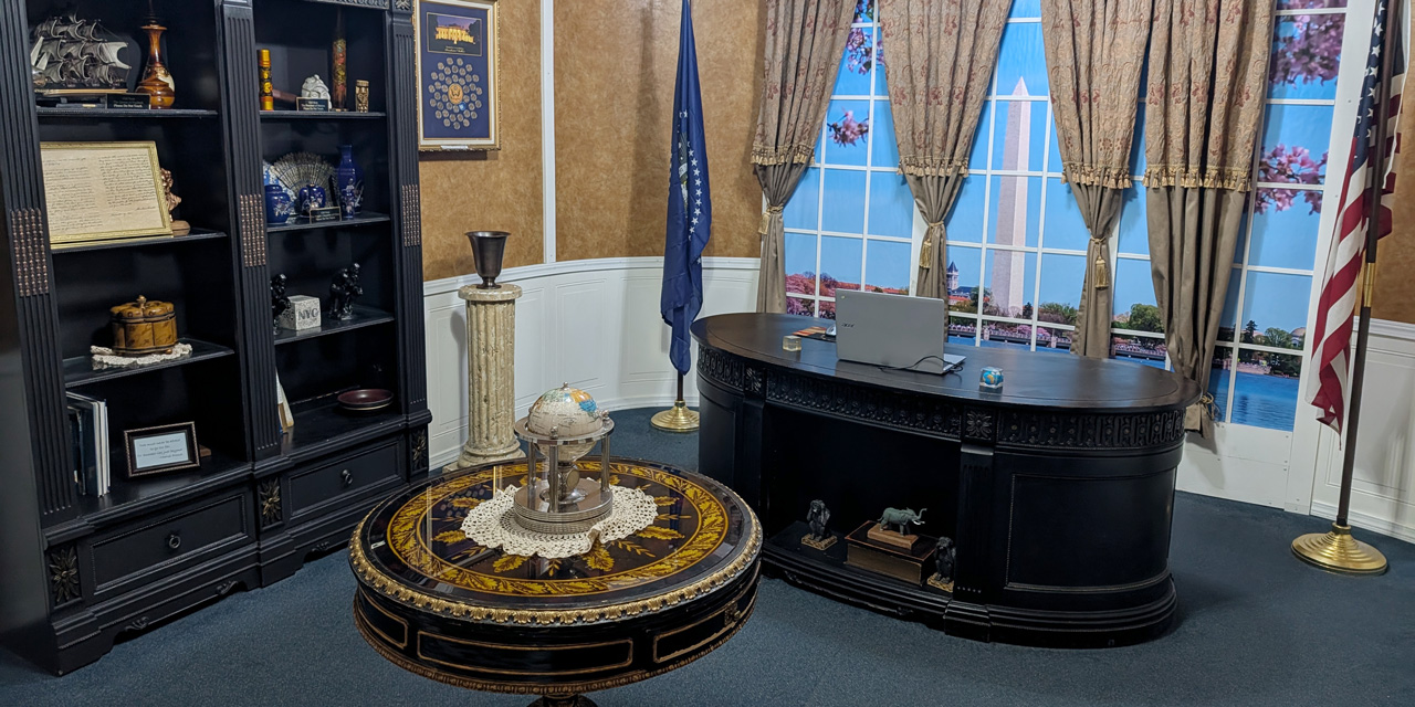 An escape room themed after White House.