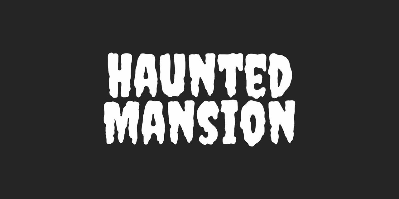 The Haunted Mansion logo.