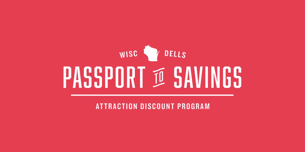 Passport to Savings logo with a red background.