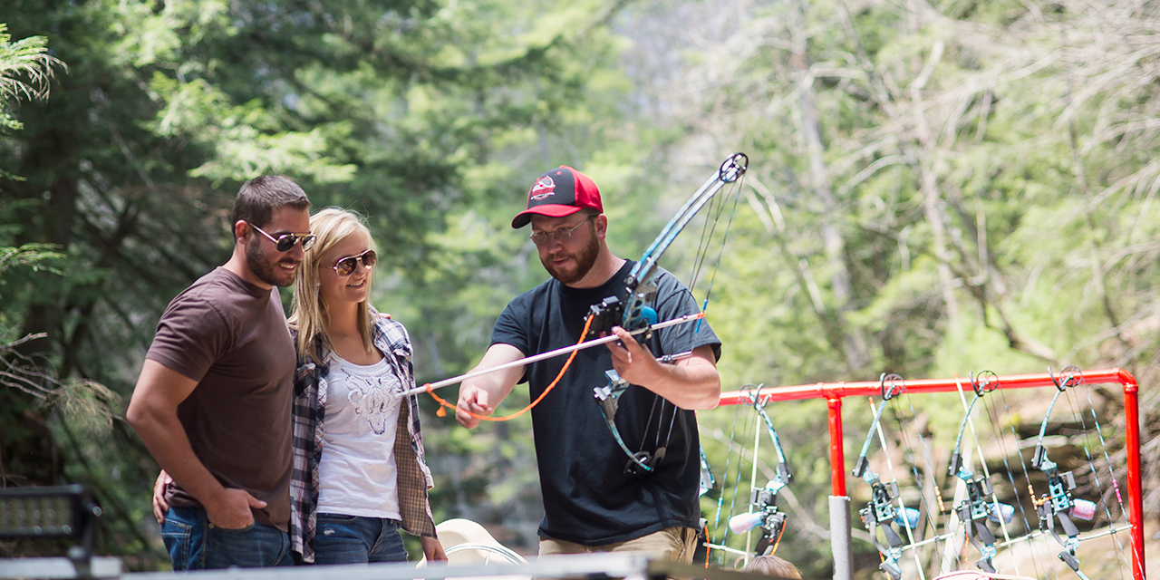 People fishing at Redbeard Bowfishing.