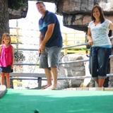 Family golfing at Timber Falls.
