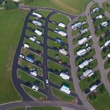 Aerial view of the campgrounds.