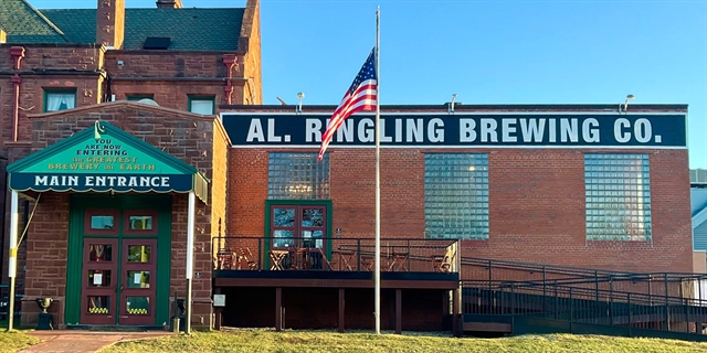 AL. Ringling Brewing Co building exterior.