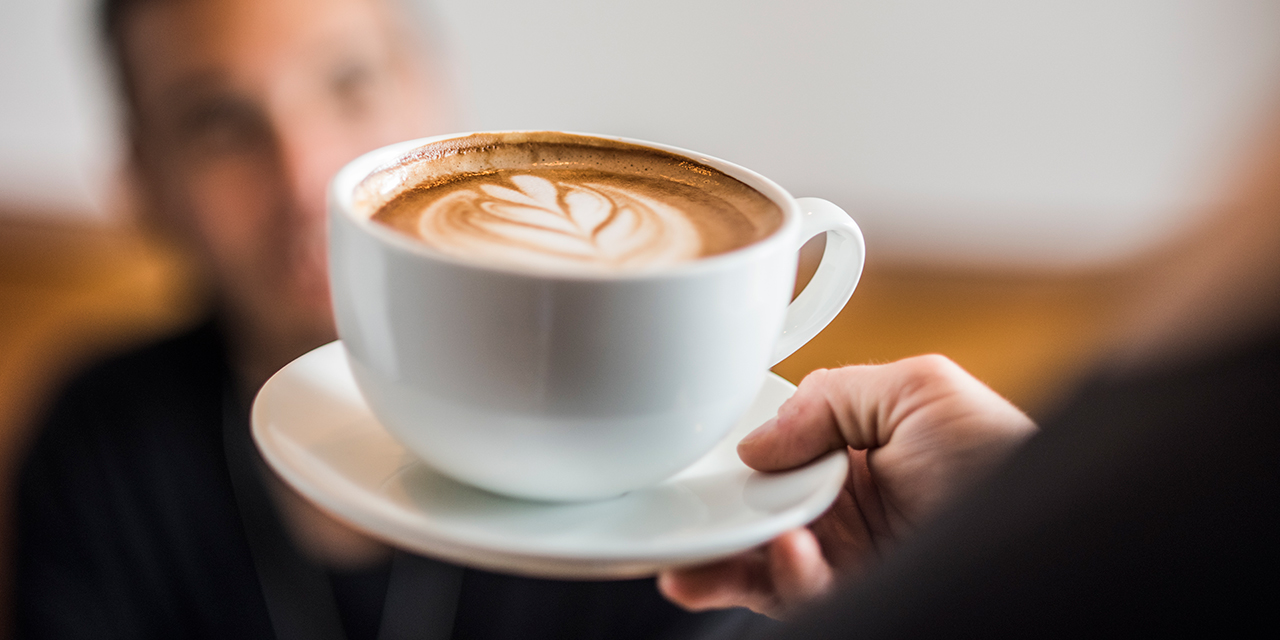 A coffee cup at Bella Goose Coffee.