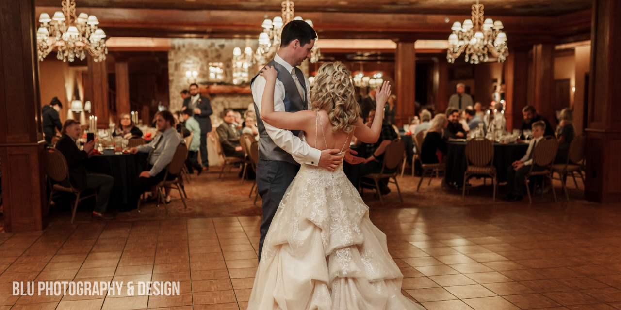 A couple doing a wedding dance.