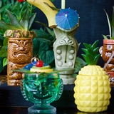 Tropical drink glasses.