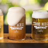 A beer flight from The Keg Bar & Grill/The Patio.