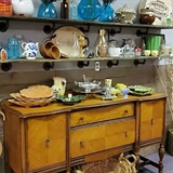A variety of antiques at Five Sisters Antiques and Collectibles.