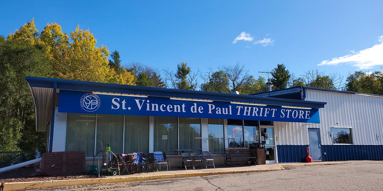 St. Vincent de Paul Society Thrift Store storefront.