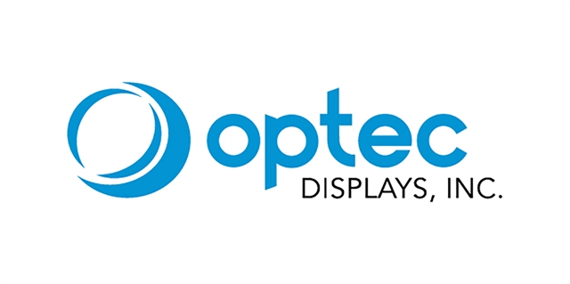 Optec Displays logo.